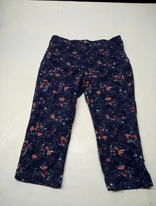 St Johns Bay Women's Capri Pants Size 8 Multicolor Floral Stretch - Picture 1 of 5