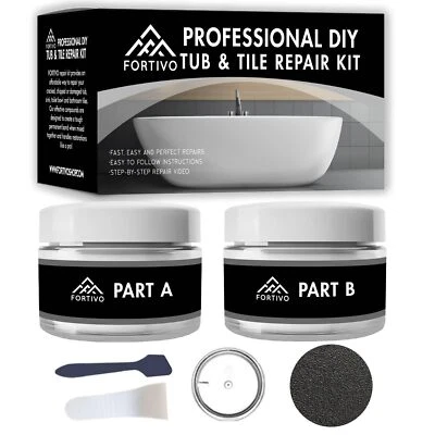 	Tub Repair Kit White for Acrylic Porcelain Enamel & Fiberglass Tub Repair Kit	 - Изображение 1 из 4