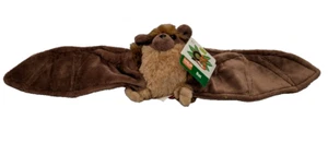 2013 Wild Republic Brown Bat Mini Cuddlekins 18.5" wingspan Plush NWT New w Tags - Picture 1 of 5