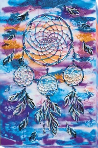DIY Bead Embroidery Kit Dreamcatcher Beaded stitching needlepoint beadwork - Picture 1 of 14