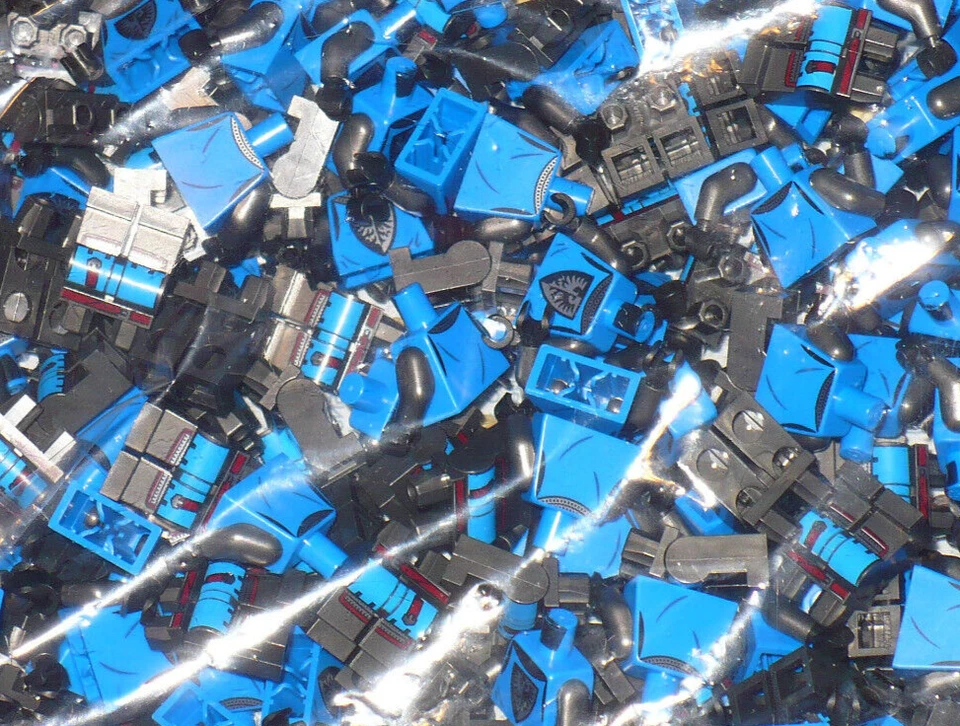 LEGO New Castle Black Falcon X10 torso X10 leg mini-figure part blue 10305 21325 - Image 1 of 1