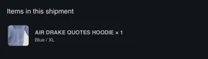 Drake Air Drake Hoodie - XL - Drake Related x Virgil Abloh ships to you Tuesday - Picture 1 of 3