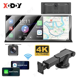Radio estéreo portátil para automóvil de 11,3" inalámbrica Apple/Android Carplay BT pantalla táctil - Imagen 1 de 14