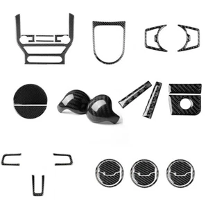 New For Ford Mustang 15-19 Carbon Fiber Car Full Set Interior Decoration Trim - Imagen 1 de 11