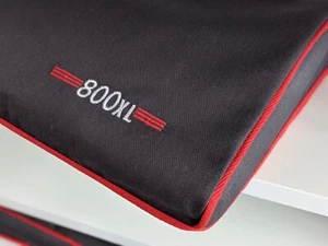 ATARI 800XL - Cubierta antipolvo - Lona algodón gris grafito - Bordada  - Imagen 1 de 3