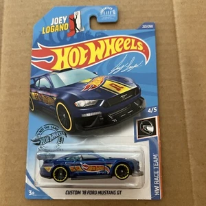 1 2020 Hot Wheels HW Race Team Blue 2018 Custom Ford Mustang GT Joey Logano - Picture 1 of 4