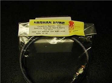 "Línea de freno de acero inoxidable trenzada de 34"" Norton Commando Venhill para barras de EE. UU. Foto 1 de 1