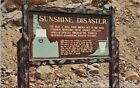 Sunshine Silver Mine Disaster Sign Idaho Kellogg Wallace ID Mining Postcard G22