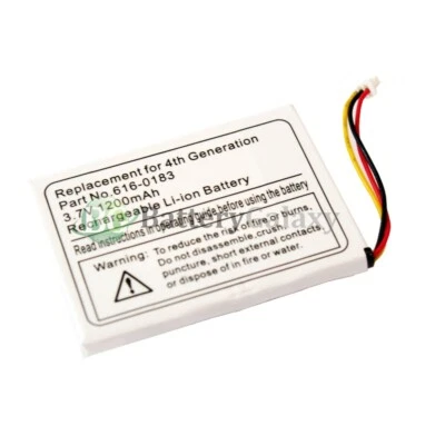 Battery For Apple iPod Classic 4th Gen Photo 20GB 30GB 40GB 60GB A1099 616-0206 - Image 1 of 4