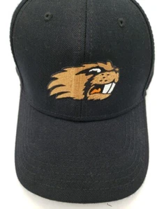 OREGON STATE BEAVERS CAP HAT BLACK ONE SIZE 85% ACRYLIC 15% WOOL ADJ HOOK LOOP - Picture 1 of 9