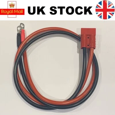 ANDERSON POWER PRODUCTS 16mm² Hi Flex Battery Cable Anderson Plug 50 Amp to M8 Terminals 0.5m 1m 2m 3m