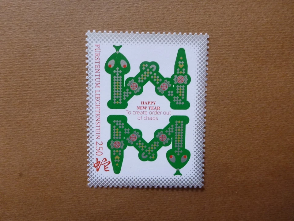 LIECHTEMSTAIN 2024 Towards the Year of the Snake 2025 Mint Stamp Foto 1 de 1