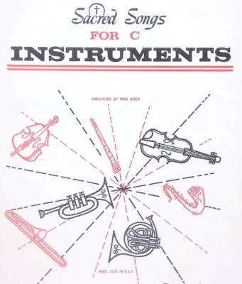 Sacred Songs For C Instruments Songbook With Piano Accompaniment Fred Bock Duets - Image 1 of 4