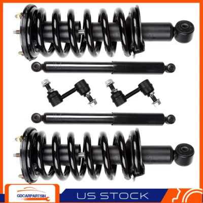 6pcs Front Struts Rear Shocks Sway Bar Links Kit For 2004-2015 Nissan Titan 2WD - Image 1 of 4