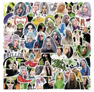 Billie Eilish Stickers 50pk Billie Random Mix Stickers Eilish Funny Cool Sticker - Picture 1 of 6