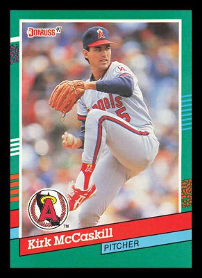 Kirk McCaskill #637 1991 Donruss California Angels Baseball - Image 1 of 2