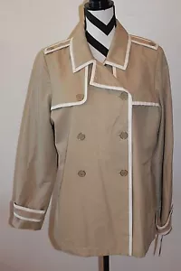 Chaqueta forrada marrón LIZ CLAIBORNE talla XL NUEVA CON ETIQUETAS $129 CB1-13 - Imagen 1 de 6