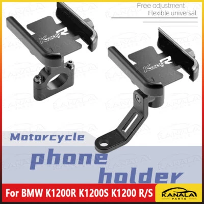 For BMW K1200R/1200S Accessories Handlebar Mobile Phone Holder GPS Stand Bracket - Image 1 of 4