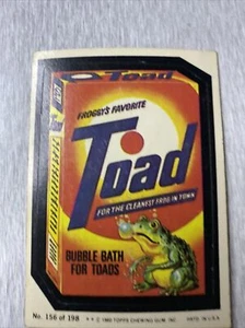 1980 Wacky Packages Topps Chewing Gum Series 3 TOAD Bubble Bath Card #156 EX-NM - Bild 1 von 10