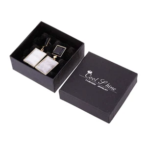 360x Jewellery Bracelet Pendant Drops Dangle Earrings Studs Black Square Box - Picture 1 of 9