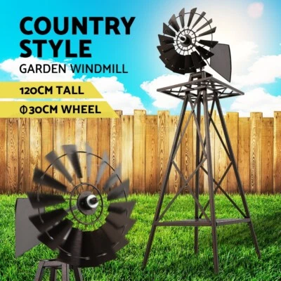 Gardeon Garden Windmill 120cm Metal Ornaments Outdoor Decor Ornamental Wind Mill - image 1 of 4