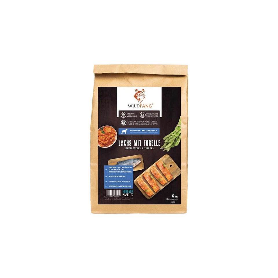 Maxi Adult Trockenfutter mit Lachs , getreidefrei, glutenfrei, hypoallergen - Bild 1 von 4