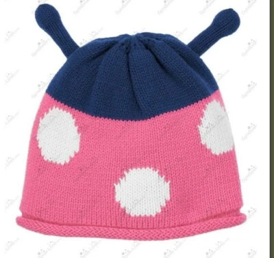 Gymboree Baby girl Hat NB Newborn Little Ladybug Knit Sweater Hat Neanie NWT - Image 1 of 2