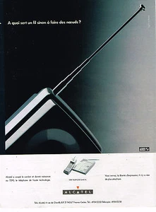 REKLAME WERBUNG 035 1990 ALCATEL Schnurloses Telefon - Bild 1 von 1