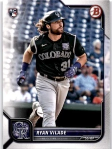 RYAN VILADE RC 2022 Bowman #100 Colorado Rockies - Picture 1 of 2