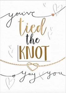 Tarjeta de boda hecha a mano de lujo You've tied the Knot de Talking Pictures - Imagen 1 de 1