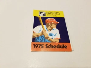 Houston Astros 1975 MLB Baseball Pocket Schedule - Houston Chronicle (RK) - Picture 1 of 2