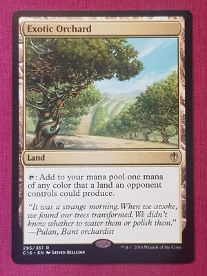 Magic The Gathering COMMANDER 2016 C16 EXOTIC ORCHARD land card MTG - Image 1 of 2