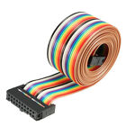 ICC 20 pin filo multicolore piatto flessibile Arcobaleno 128cm passo 2,54 mm 1pz