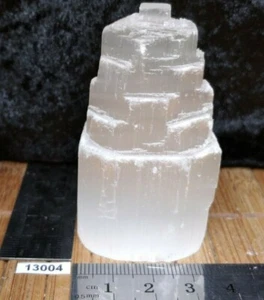 Tour naturelle en SELENITE (gypse fibreux) - lithotherapie reiki pierre maroc - Picture 1 of 4