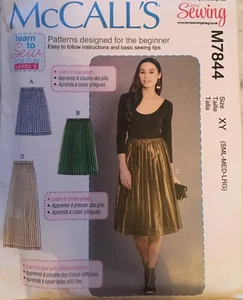 McCalls Schnittmuster M7844 Misses Röcke Größen SML-MED-LRG neu ungeschnitten - Bild 1 von 2