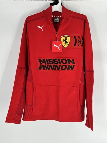 Red Ferrari  Evoknit Team Issue Mission Winnow Sweater Pullover Men's M, NEW NEW Cover