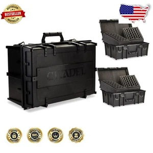 Water-Repellent Citadel Battle Figure Case with Ergonomic Handles & Snap Closure - Picture 1 of 4