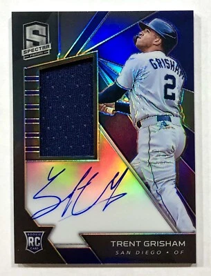 2020 Spectra TRENT GRISHAM RC SP Jersey Patch Silver Auto 086/199 Padres 📈🔥 - Image 1 of 4