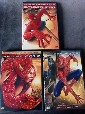 Spiderman Tobey Maguire Kirsten Dunst James Franco DVD Lot 1, 2, 3 - Image 1 of 4