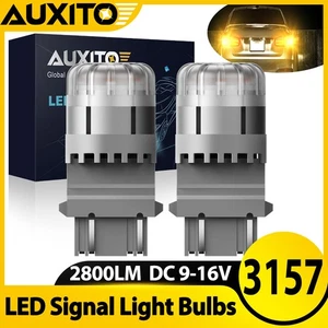3157 3156 3457 Amber LED Turn Signal Parking Light Bulbs Error Free 3000K 1KG9T - Imagen 1 de 21