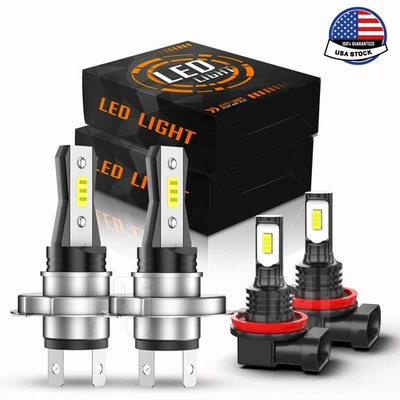 For Mitsubishi L200 2008-2019 Combo LED Headlight Hi/Low Beam Fog Light 4X Bulbs Foto 1 de 4