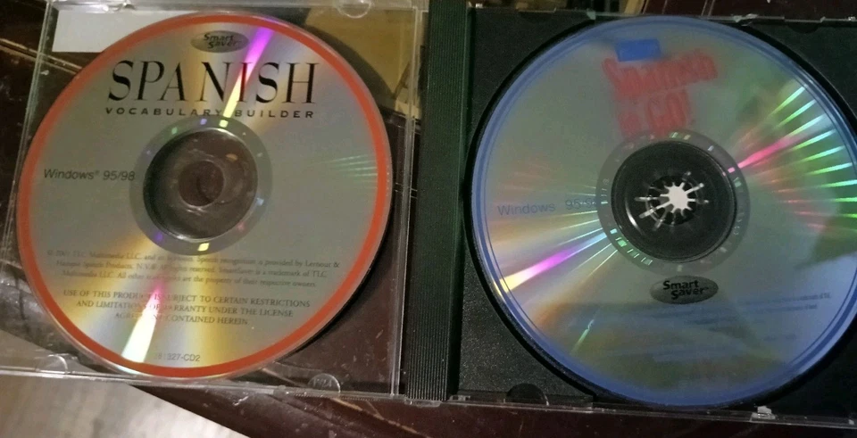 CD-ROM 2 Disc Set: Spanish To Go! Win 95/98 W/Spanish Vocab Builder Win 95/98 GC - Image 1 of 4