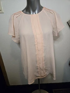 Blusa donna Worthington colore rosa taglia PL Petite nuova con etichetta. - Foto 1 di 10