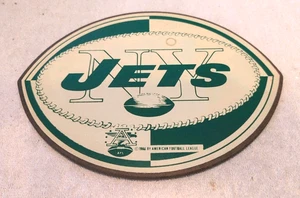 1966 AFL New York Jets Original Wall Herald Plakette SELTEN RARITÄT Namath 2. Jahr SB3 - Bild 1 von 3