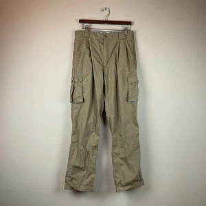 Pantalones cargo Orvis para hombre 32 X 32 marrones bolsillos puños algodón senderismo al aire libre - Imagen 1 de 13