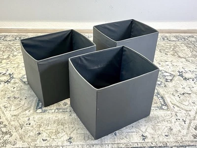 IKEA Dröna Box Faltbox Fächerbox für Kallax Stolmen Grau 3Stück - Bild 1 von 4
