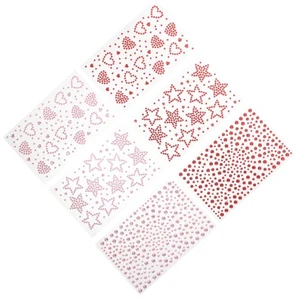  6 Sheets Jewel Stickers Rhinestone Face Decoration Rhinestones Clear - Picture 1 of 20