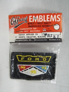 Vintage Ford Motors Crest Löwen Schild bestickt NHRA Racing Patch 3"x1 7/8" N - Bild 1 von 2