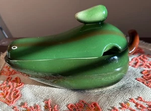 Green Chile Salsa Bowl With Lid Set 7½" x 4" x 5" - Picture 1 of 4