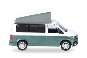 HERPA, VOLKSWAGEN T6.1 California vert et blanc, échelle 1/87, HER096805-004 - Picture 1 of 4